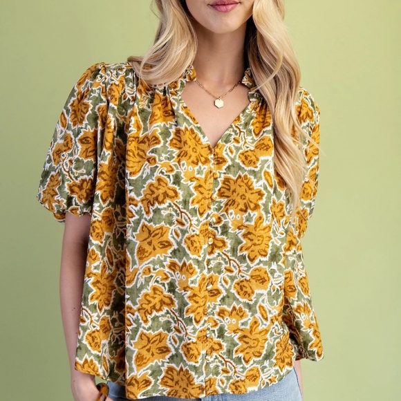 NWT floral Blouse Top - Picture 4 of 6